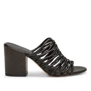 REBECCA MINKOFF CALANTHE SANDAL IN BLACK